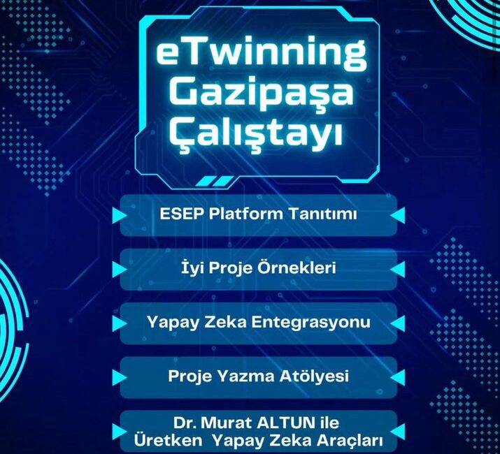 Yenilik ve Eğitim Teknolojileri Antalya Şubesi Müdürlüğü koordinesinde; eTwinning uygulamalarını