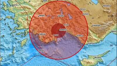 Afet ve Acil Durum (AFAD) Yönetimi Başkanlığı verilerine göre, saat
