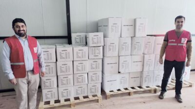 Türk Kızılay, Gazipaşa'da ihtiyaç sahibi ailelere ulaştırılmak üzere 80 koli