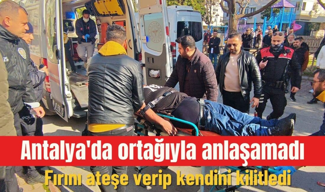 Antalya Muratpaşa’da alacak-verecek meselesi nedeniyle kendini dükkâna kilitleyen pideci, iş