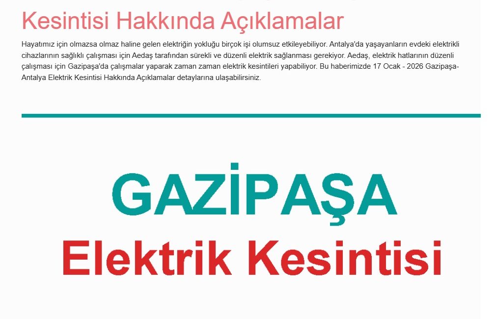 Gazipaşa'nın bitmeyen çilesi yine tekerrür ediyor. 