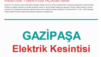 Gazipaşa'nın bitmeyen çilesi yine tekerrür ediyor. 