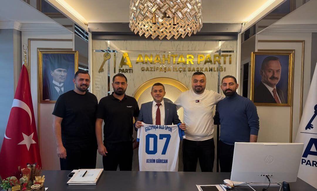 Gazipaşa Belediye Spor Kulübü yönetimi, Anahtar Parti Gazipaşa İlçe Başkanlığı’nı