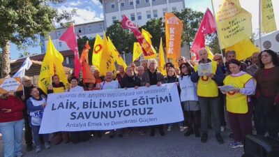 Eğitim Sen Antalya Şubesi ve eğitim emekçileri, Yusuf Tekin imzasıyla