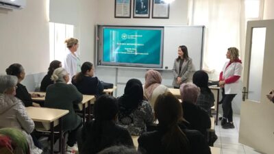İlçede toplum sağlığını güçlendirmeye yönelik çalışmalar kapsamında, Halk Eğitim Merkezi’nde